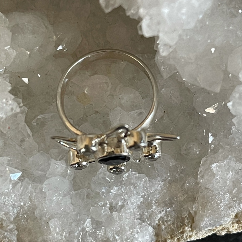 ⭐️ Black Onyx Sterling Silver Ring - Picture 4 of 10